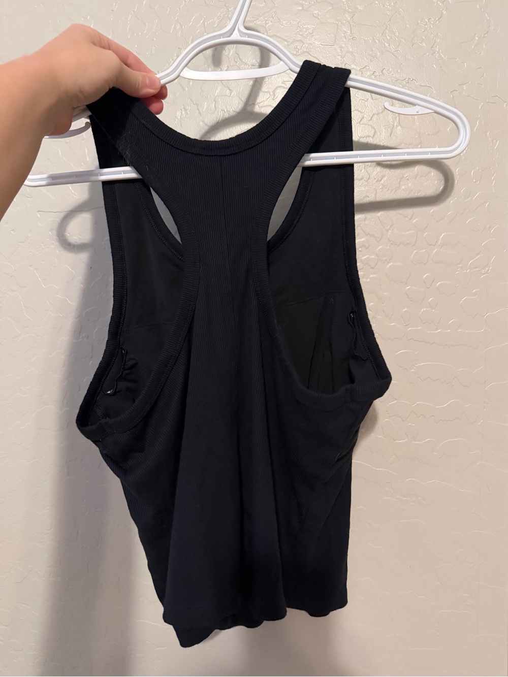 all in motion Black Ribbed Tank with Racerback - Picture 4 of 4
